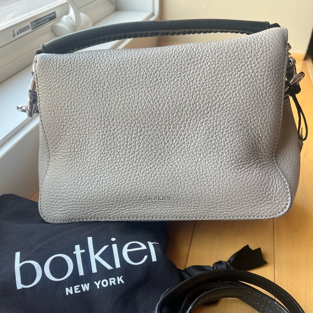 Botkier Barrow Xbody, Mineral Grey Leather Women's Bag